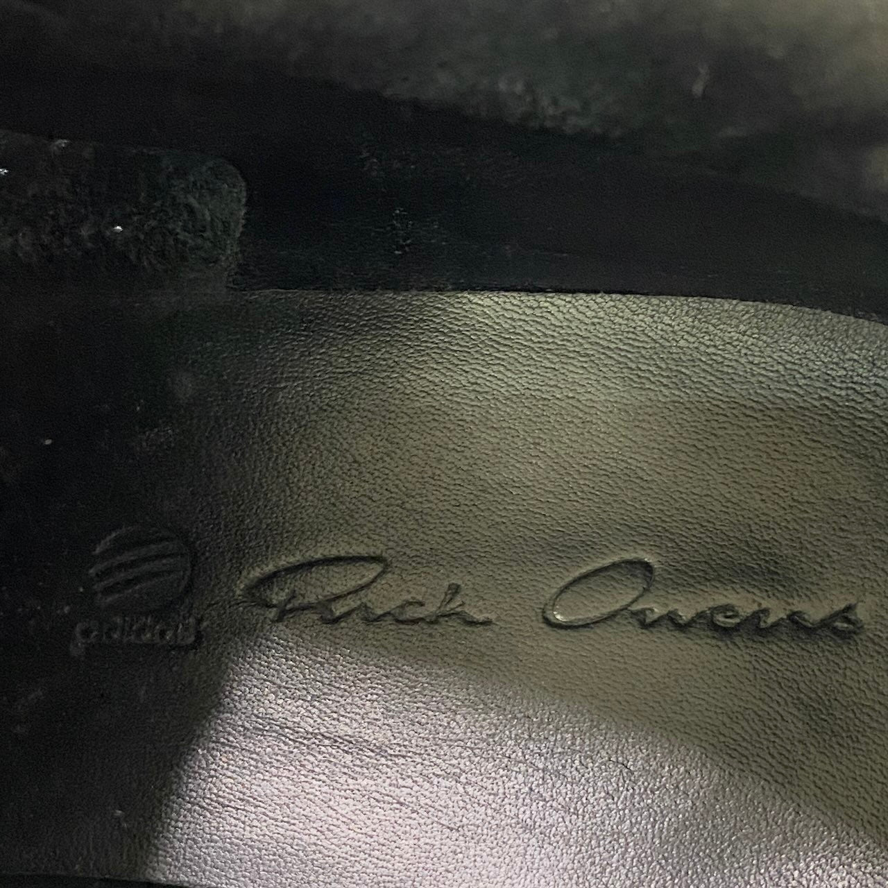 2e16 adidas × Rick Owens アディダス リックオーウエンス ランナー トリプルブラック スニーカー シューズ AQ2825 28サイズ ブラック レザー メンズ 男性用k02i