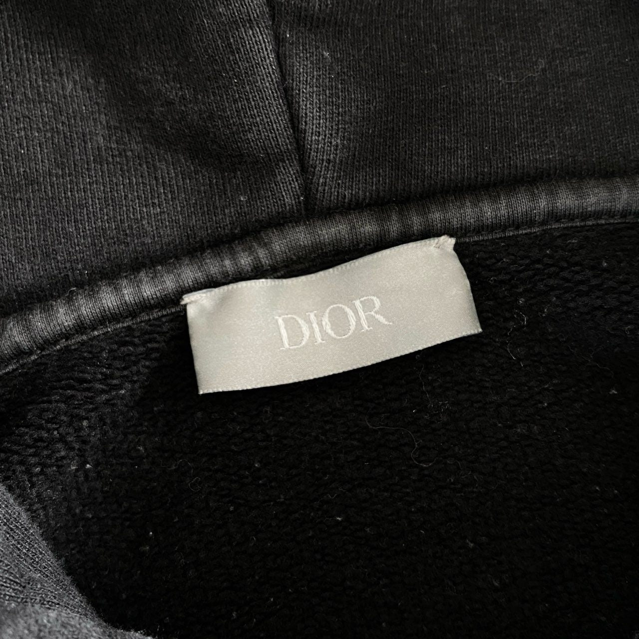 60e11 Dior Raymond Pettibon ディオール レイモンド ペティボン プルオーバー パーカー フーディ ロゴ刺繍 943J600E0531 XSサイズ ブラック コットン