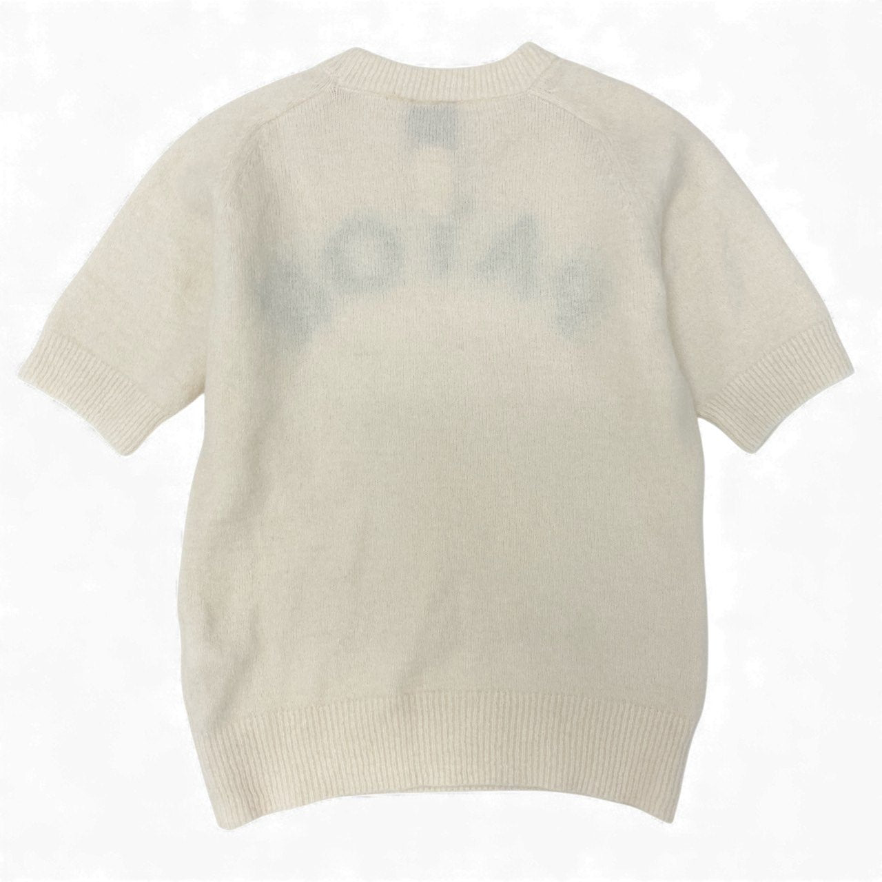 26L5 【美品】 PATOU パトゥ サスティナブルアルパカ混 ジャガードニット セーター サイズXS ホワイト t18r