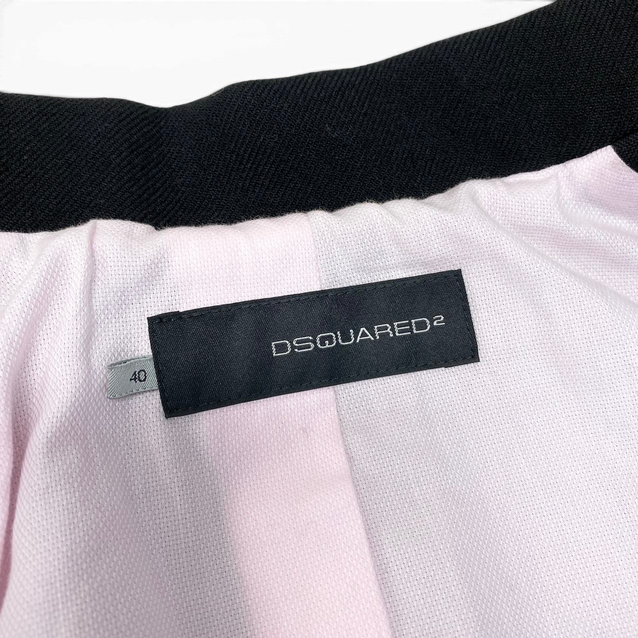 90g24 DSQUARED2 ディースクエアード ここのえ アーカイブ ウールジャケット 星柄 スタッズ サイズ40 ブラック レディース 女性用u02t