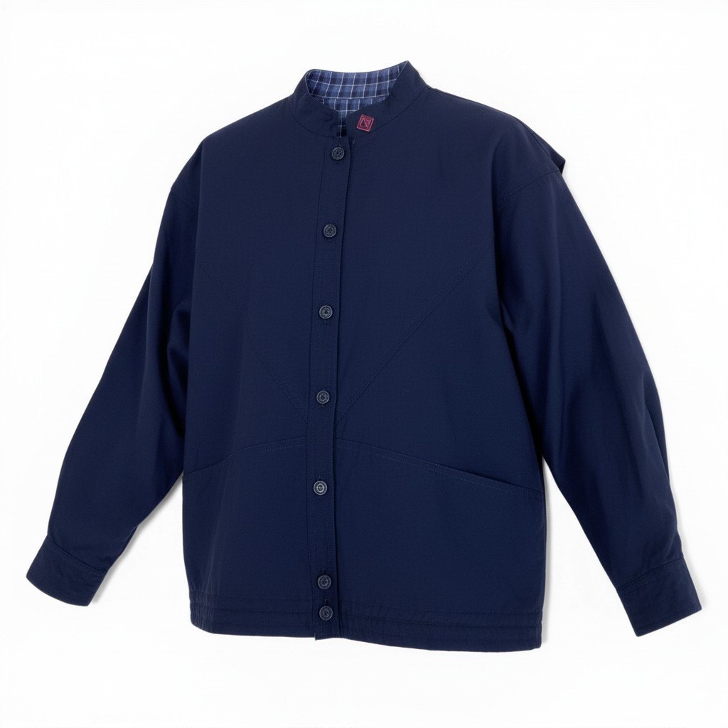 Ec27 Christian Dior クリスチャンディオール ロングスリーブシャツ トップス カットソー CDロゴ刺繍 Mサイズ ネイビー ウール100％ レディース 女性用u02t