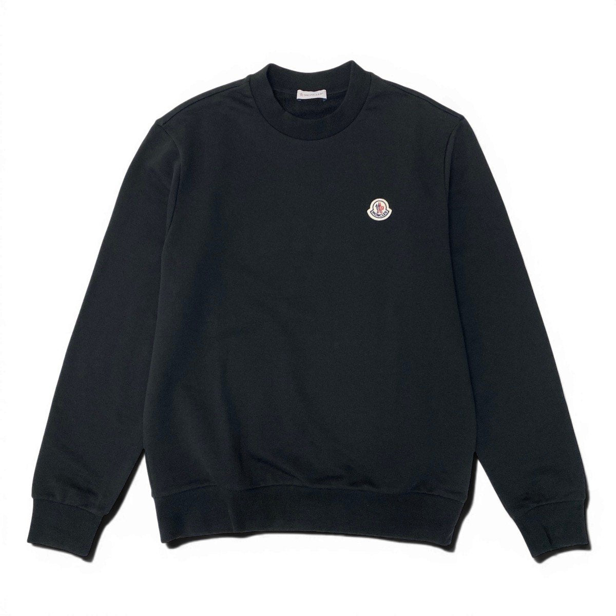 Mf18《美品》 MONCLER モンクレール アイコンワッペン スウェットシャツ Icon Patch Sweatshirt サイズM ブラック トレーナーt18r