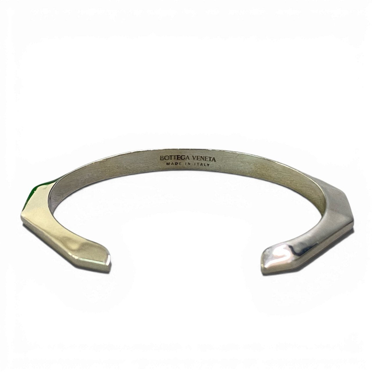 b17 BOTTEGA VENETA ボッテガヴェネタ ファセット カフ バングル アクセサリー シルバー Ag925 メンズ 男性用k02i