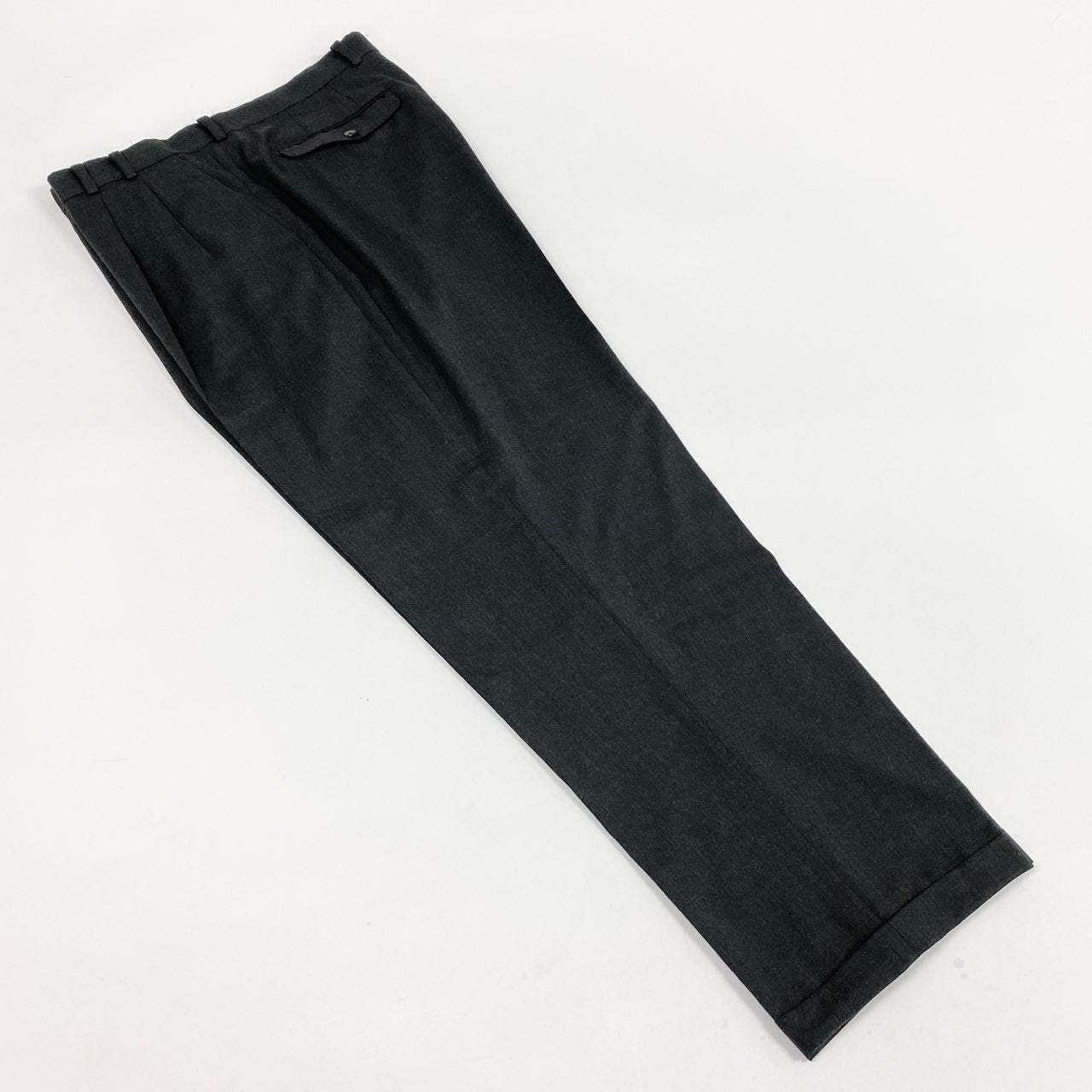 68L11 Papas パパス シングルスーツ セットアップ 総裏地 ジャケット50 ボトム54 グレー ウール メンズu02t