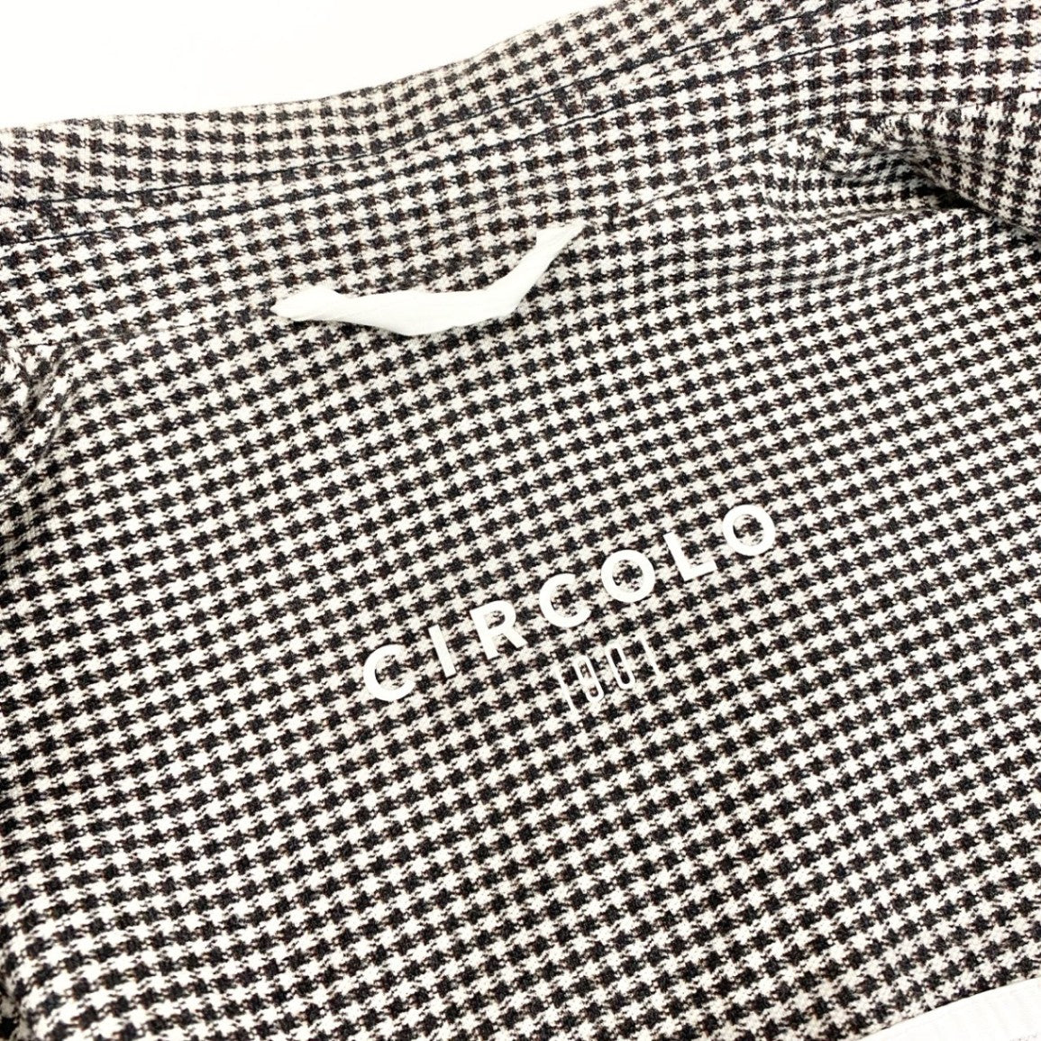 68g21 《美品》 CIRCOLO 1901 チルコロ Proudly Easy チェック柄 ストレッチテーラードジャケット 48 グレー ブレザー  紳士服 フォーマル