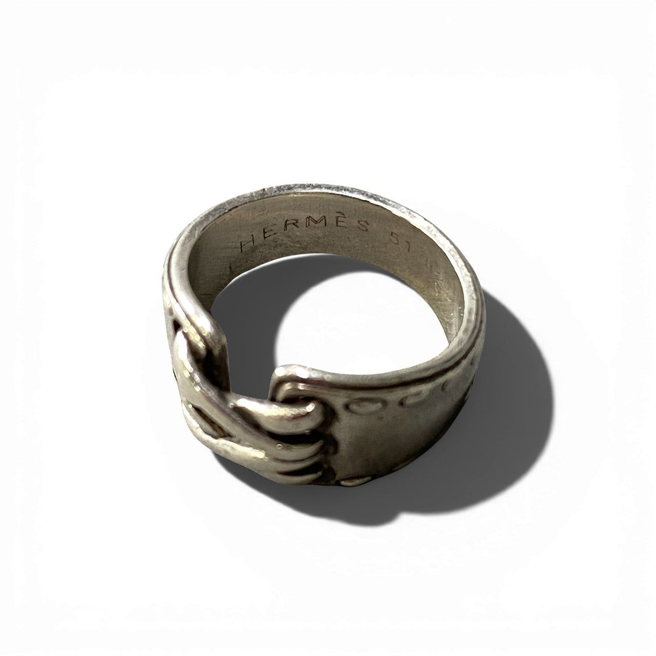 b5 Vintage HERMES エルメス メキシコリング アクセサリー 51 シルバー Silver925 ta1