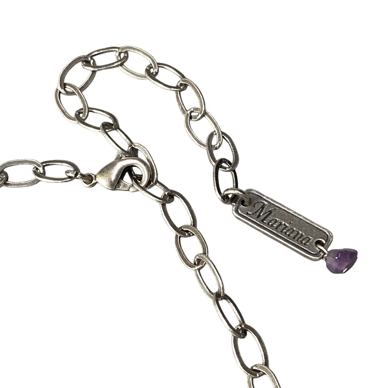 h11 19 《美品》 Mariana マリアナ 天然石 × クリスタル ビジュー マルチカラー アクセサリー ジュエリー アンティークt18r