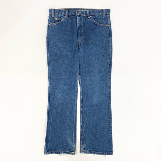 44h26 VALENTINO LEVI’S ヴァレンティノ リーバイス コラボ 517 デニムパンツ ジーンズ ボトムス 世界517本限定 W34 インディゴブルー コットン メンズo07t