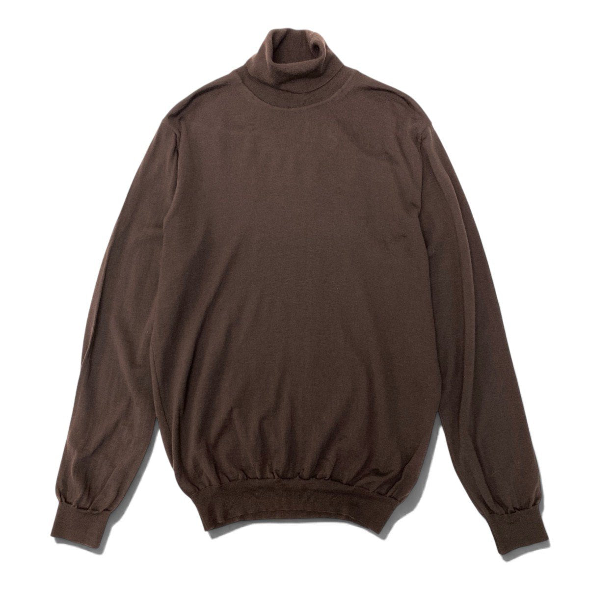 3j20 Salvatore Ferragamo サルヴァトーレフェラガモ ハイネックニットセーター タートルネック イタリア製 XLサイズ ブラウン ウール100％ レディース 女性用u02t