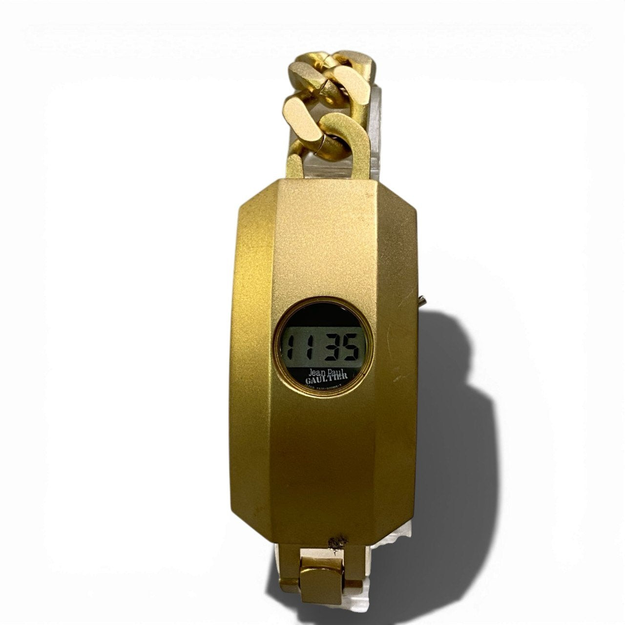 b12 Vintage Jean Paul Gaultier ヴィンテージ ジャンポールゴルチエ クォーツデジタル腕時計  digital quartz watch PA31-Q00826 ゴールドカラー メンズk02i