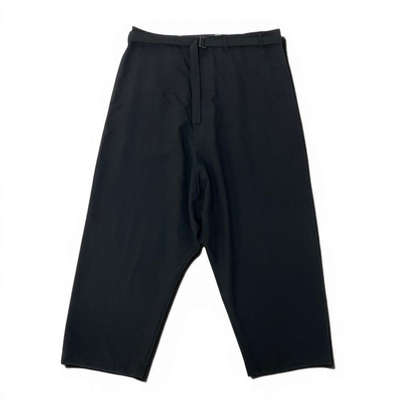 83e12 【美品】Y’s ワイズ サルエルパンツ 変形パンツ ウールボトム 日本製 MD-P05-100 1サイズ ブラック ウール100％ メンズ 男性用u02t