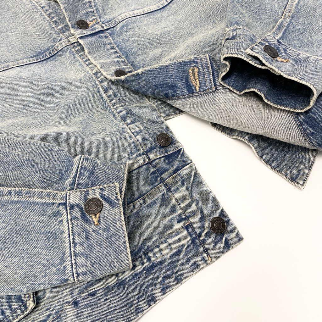 29a9 BALENCIAGA バレンシアガ デニムジャケット Gジャン オーバーサイズ 変形デザイン ショート丈 メンズ 紳士服 36 ブルー系o07t