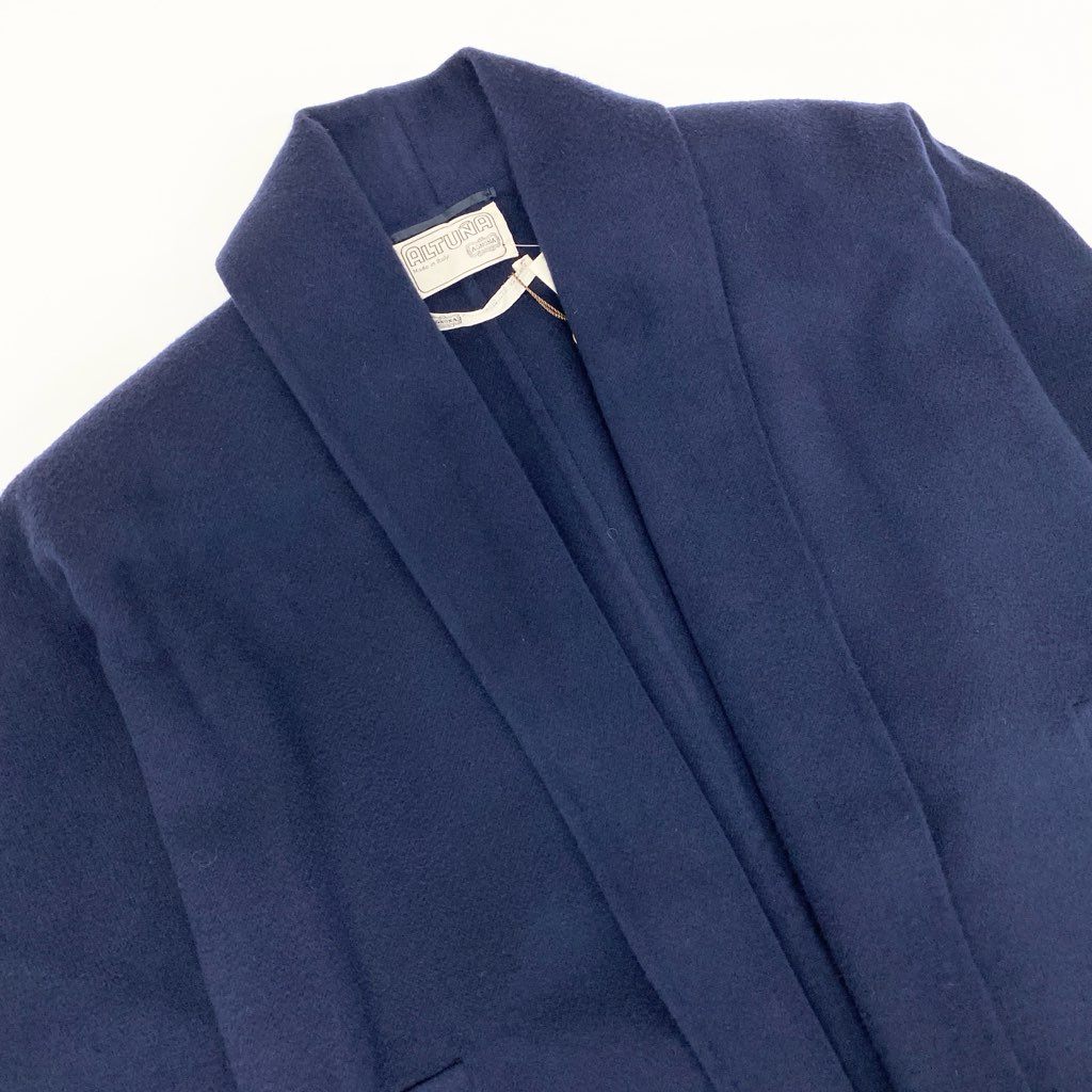 3l27《未使用保管品》 AGNONA アニオナ ALTUNA カシミヤ セットアップ サイズ42 / 46 ネイビー 最高級 女性服 タグ付t18r