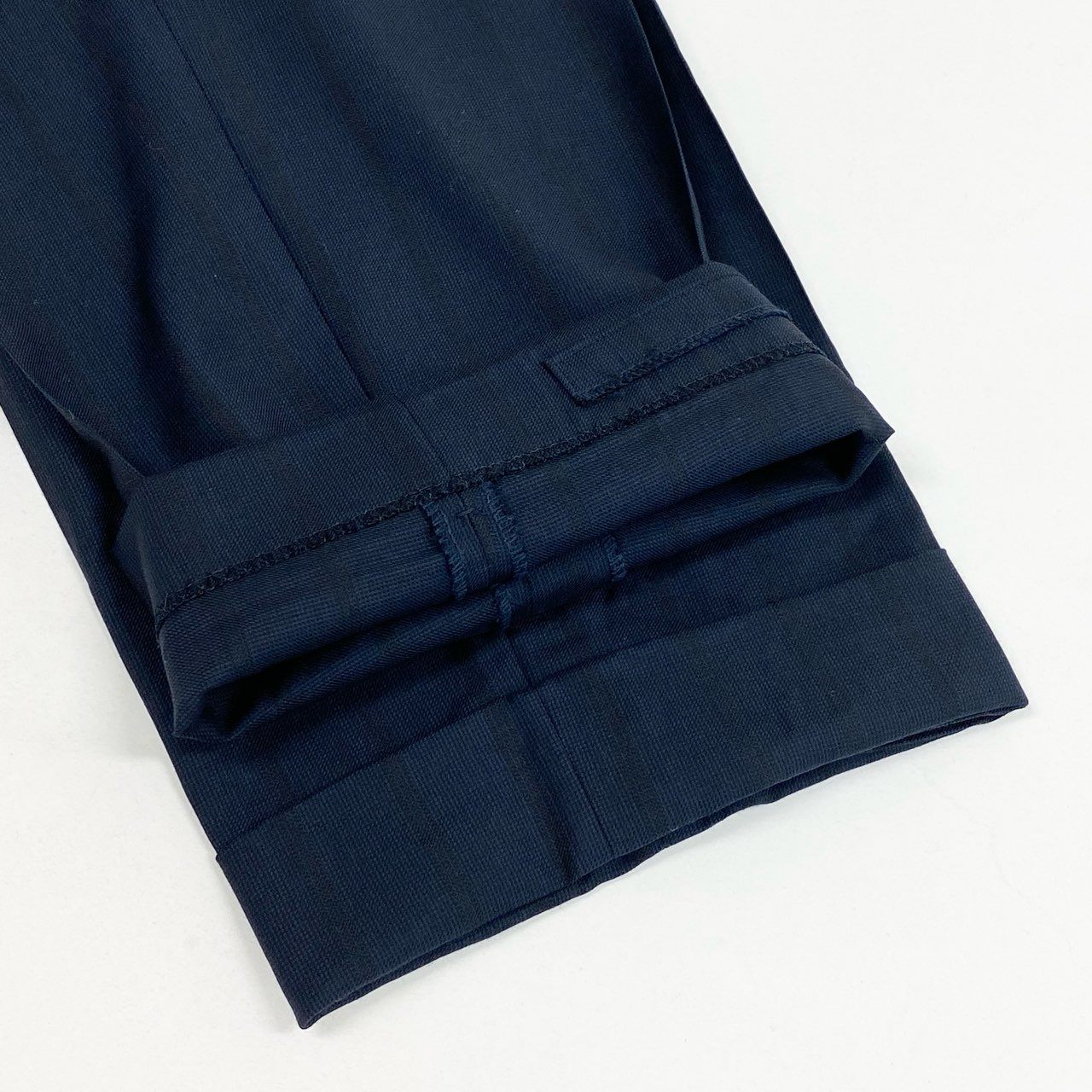 37L22 《美品》 ISAIA NAPOLI イザイア ナポリ シングルスーツ セットアップ テーラードジャケット スラックス 54 8R ネイビー ストライプ ウール SUPER180s メンズ 紳士服u02t