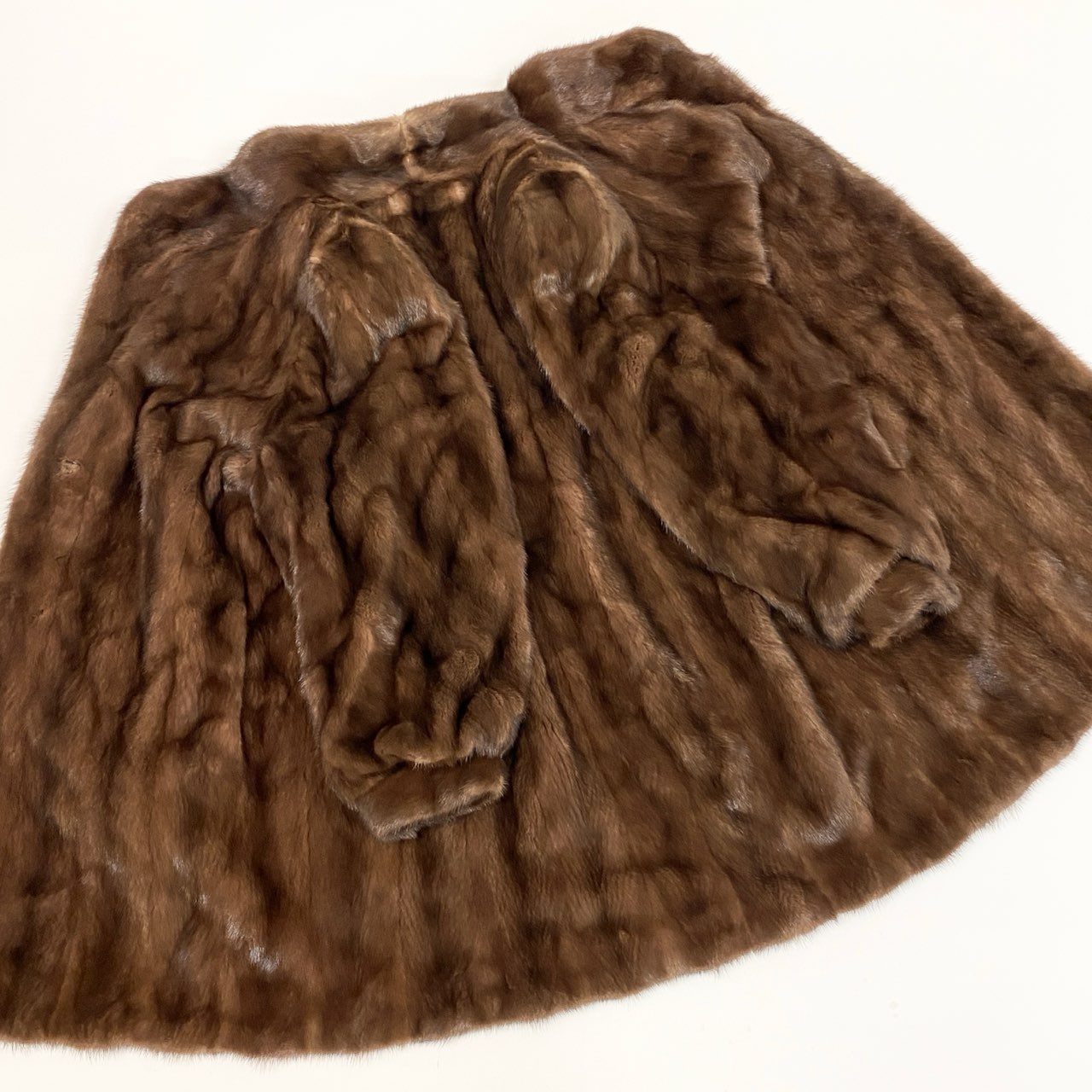 41L12 ROYAL SAGA MINK サガミンク ロイヤル デミバフミンク セミロングコート 毛皮コート F ブラウン系 ミンクファー レディースu02t