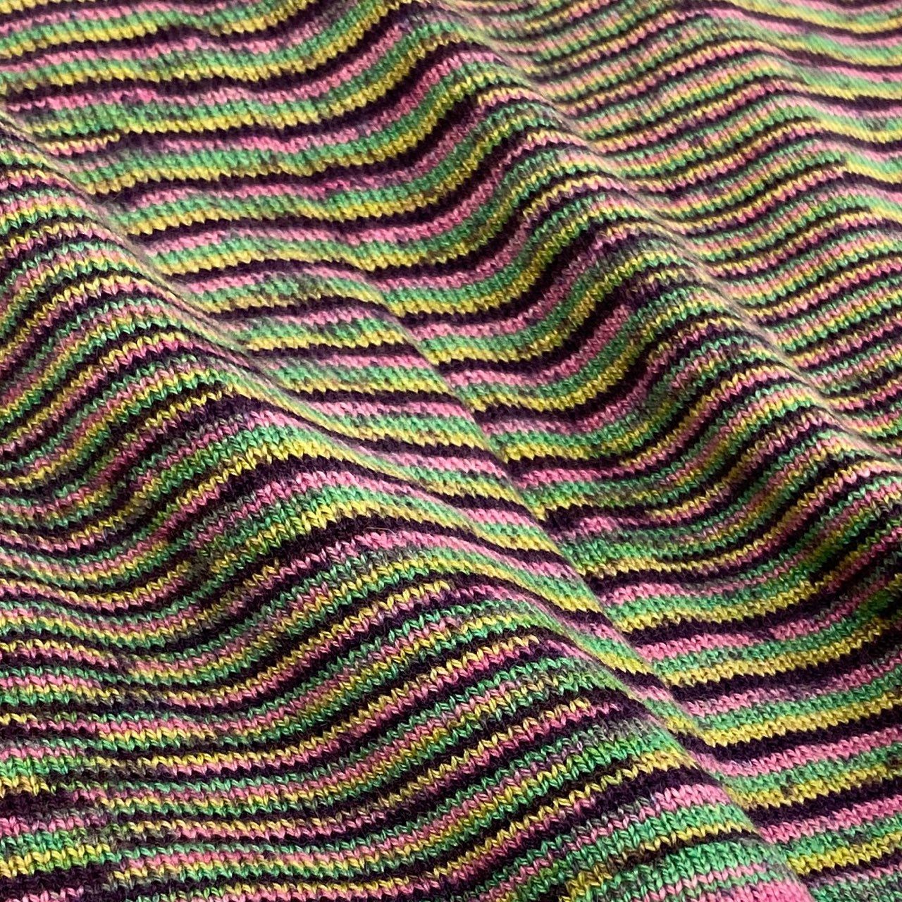 75j29 《美品》MISSONI ミッソーニ ニットカーディガン カシミヤ ボーダー Vネック イタリア製 72サイズ マルチカラー レディースu02t