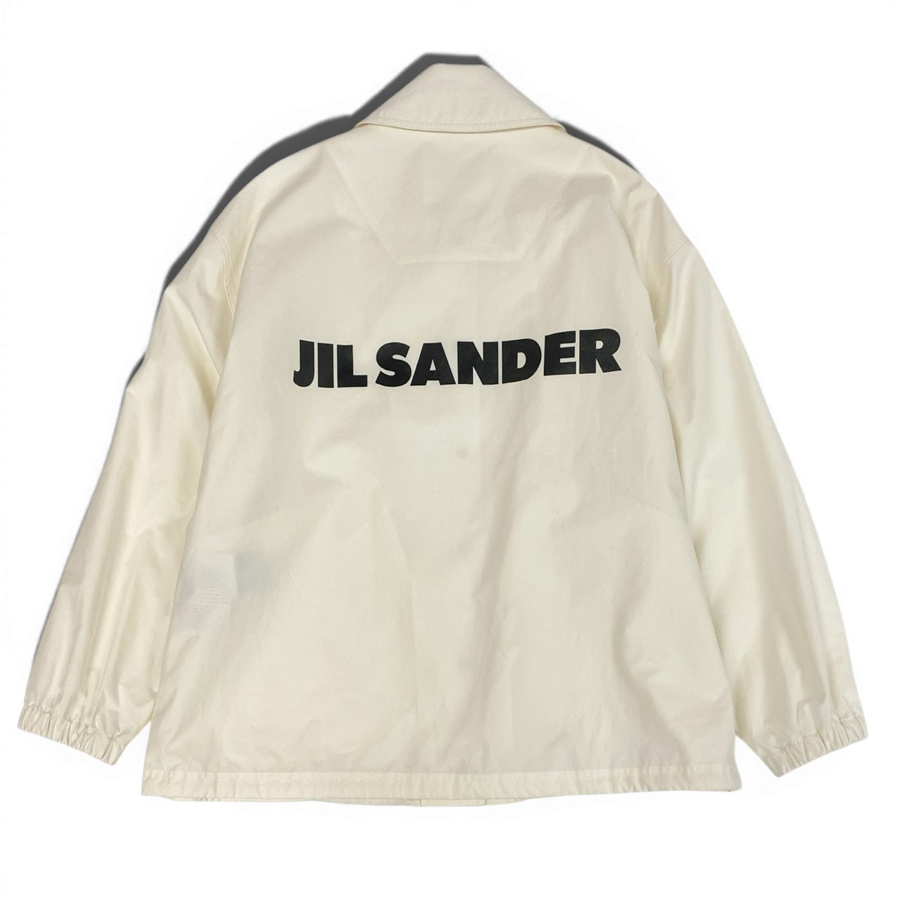 12a23 JIL SANDER ジルサンダー 2024年 バックロゴ ブルゾン ジャケット ライトアウター J04AM0001 32 クリーム レディース 女性用ta1