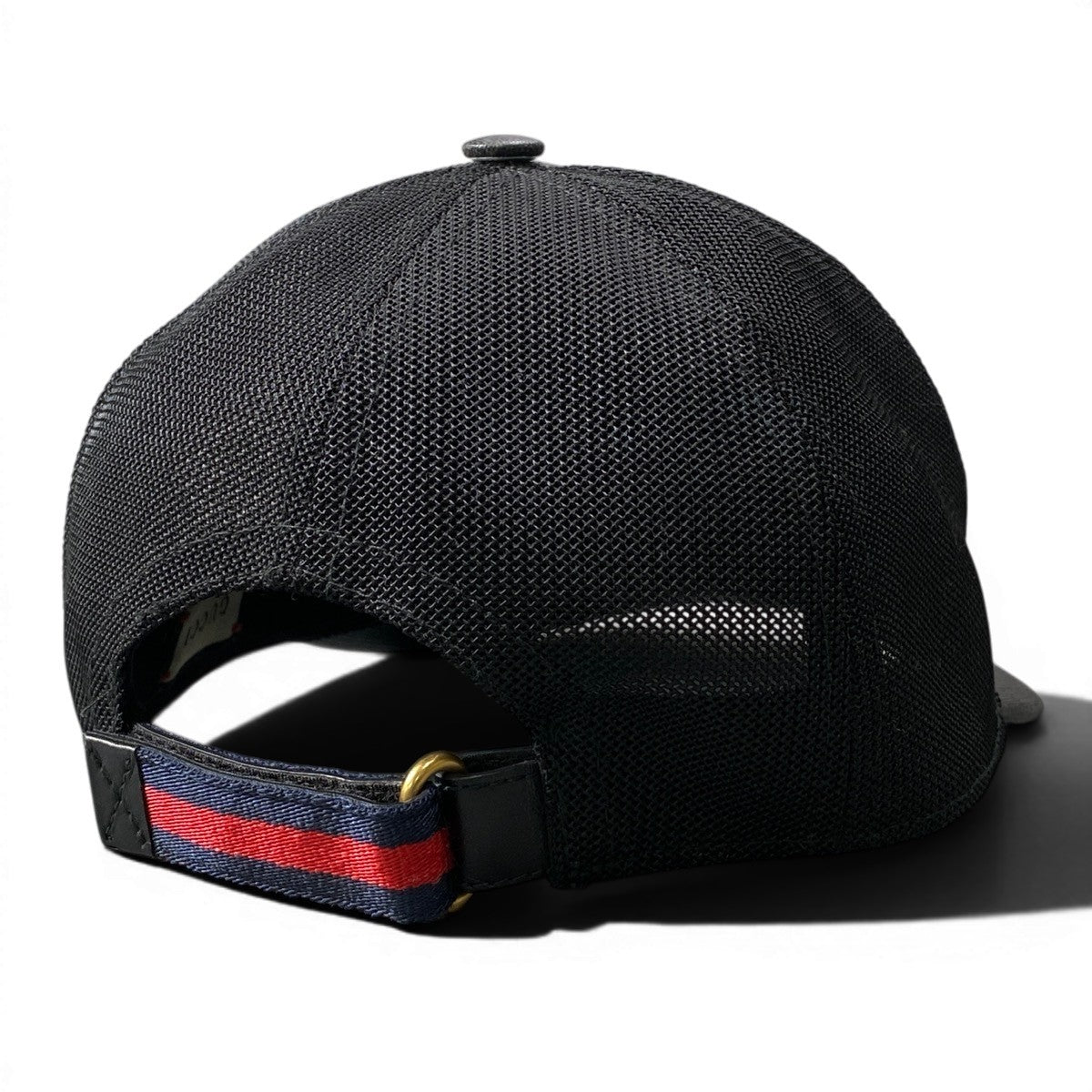 f24 GUCCI GGスプリーム ウルフ ベースボールキャップ 帽子 S 57 グレー ブラック レッド レディース 女性用