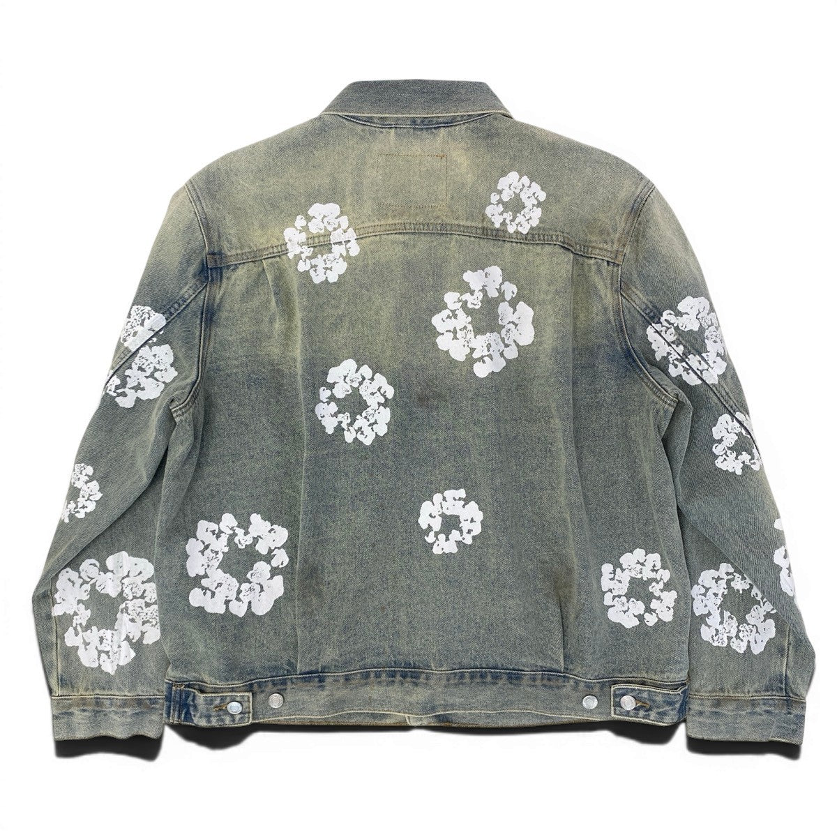 87g11 Levi’s リーバイス DENIM TEARS コラボ 2ndタイプ コットンリースデニムジャケット サイズL ライトブルー コットン100％ メンズo07t