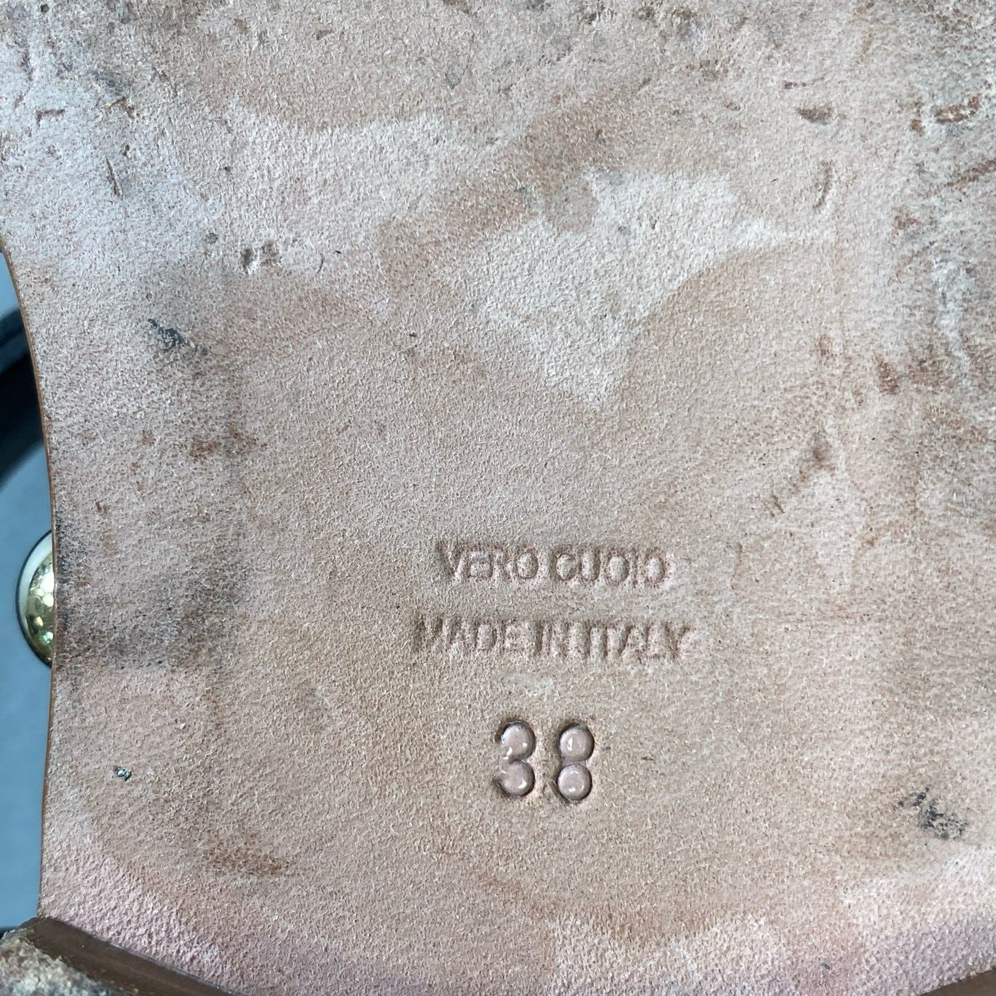 3i30 RED VALENTINO レッドヴァレンティノ スタッズサンダル ストラップサンダル イタリア製 38サイズ ブラック VERO CUOIO 本革 レディースt18r