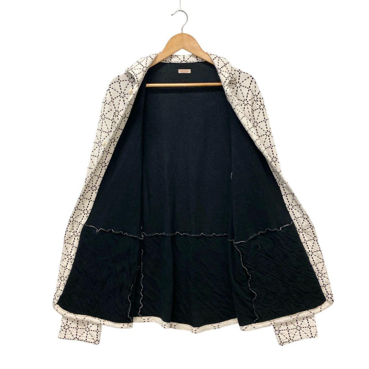 12b19 KAPITAL キャピタル 道着刺し子 ジャケット ライトアウター ロングジャケット 3 アイボリー系 コットン メンズ 18ssu02t