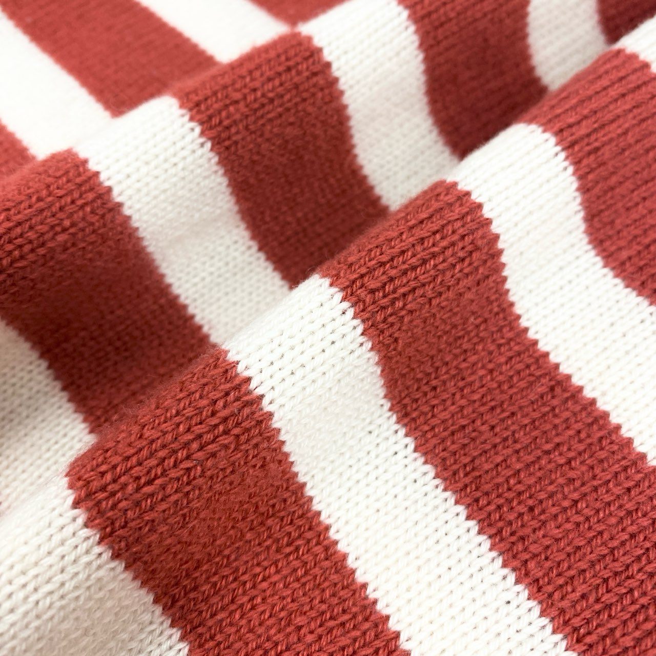 11k21 Loro Piana ロロピアーナ BABY CASHMERE カシミヤニット 長袖セーター ボーダー ハイネック メンズ 紳士服 44 レッド ホワイト カシミア100u02t