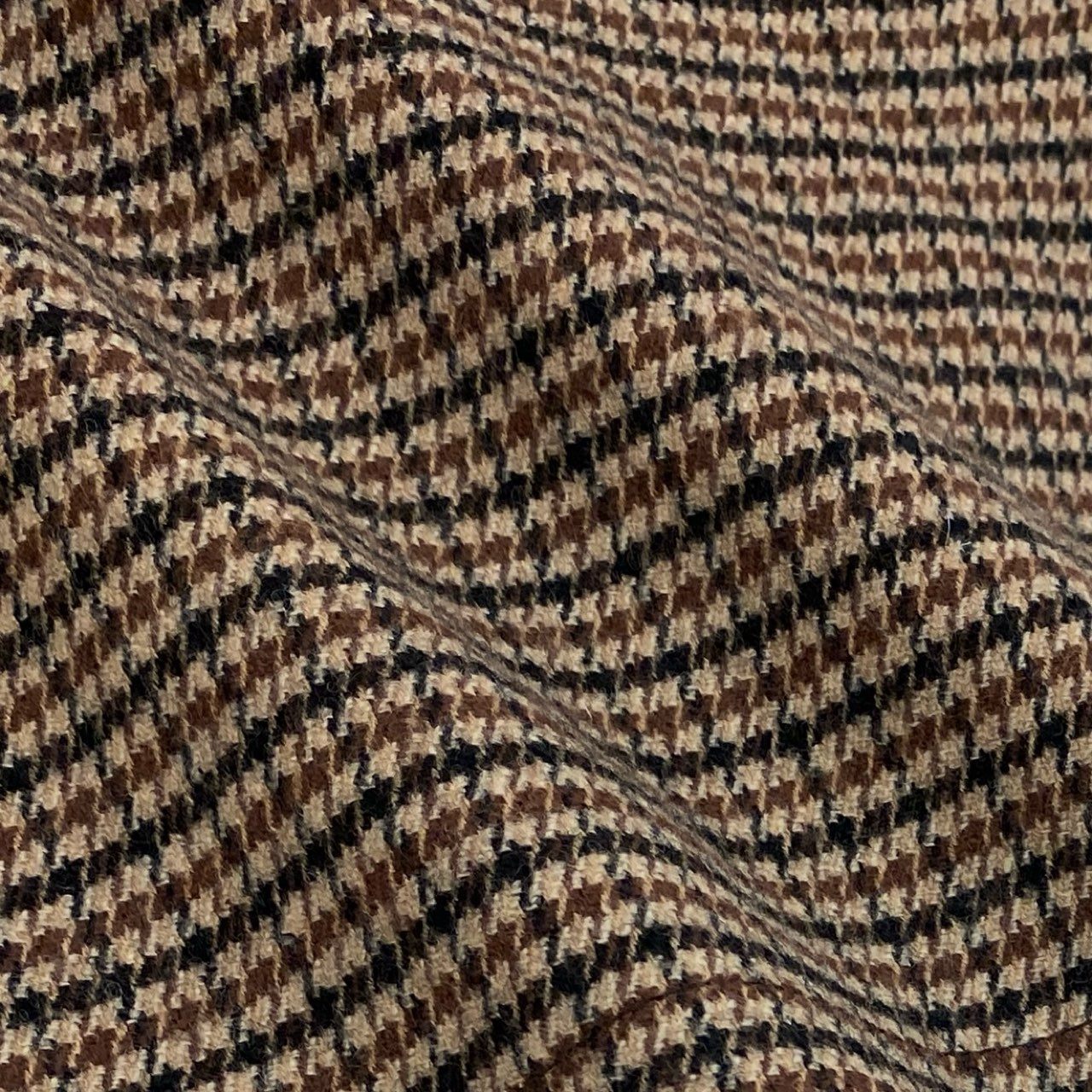 78i10 《美品》 UNITED ARROWS ユナイテッドアローズ グリーンレーベルリラクシング シンダウンステンカラーコート アウター ライナー付き 3225-199-2695 M ブラウン ハウンドトゥース メンズ オンオフ兼用k02i