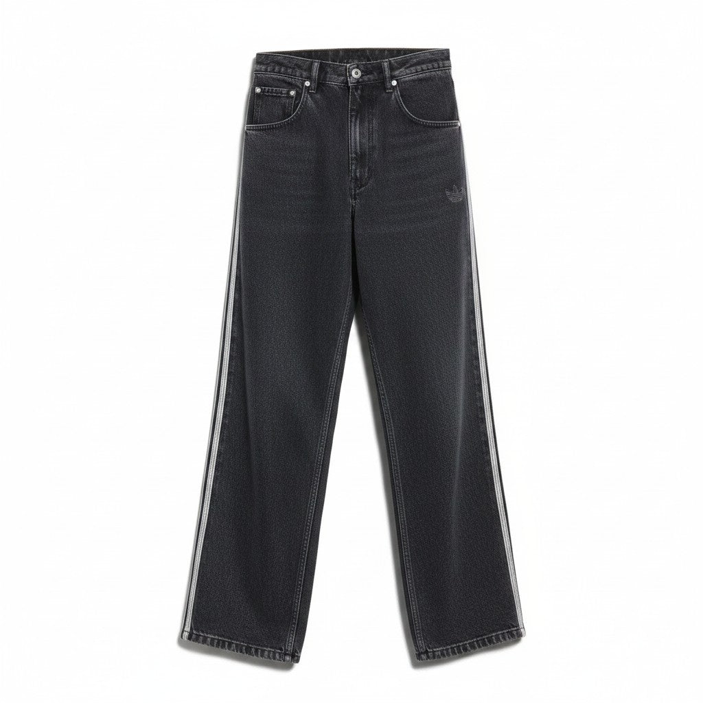 Mf8 【美品】 adidas Originals アディダス Adicolor Denim Firebird Pants アディカラー デニム ファイヤーバード パンツ JC6718 サイズ34 トゥルーブラックデニム コットン100％ メンズk02ik02i