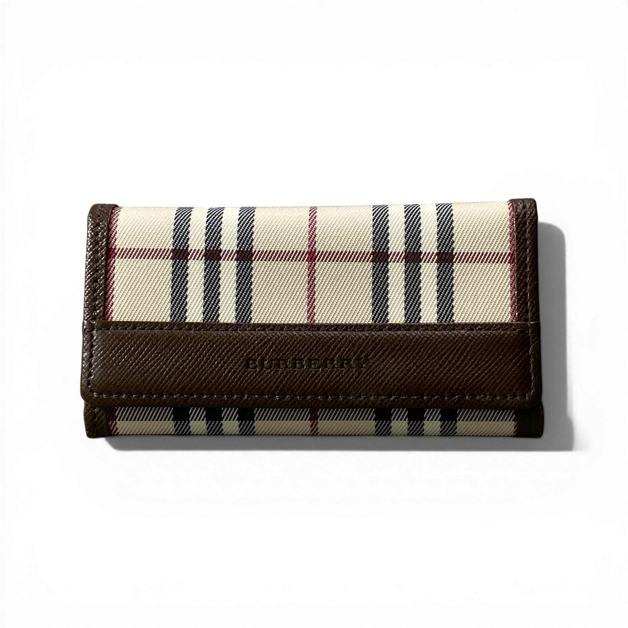 d9 【未使用】 BURBERRY バーバリー ノバチェック キーケース 小物 ベージュ系 レディースu02t