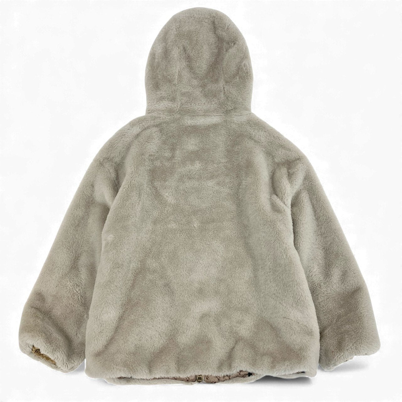 54L5 HERNO ヘルノ エコファージャケット GI0138D サイズ40 ベージュ パーカー モノグラム グログランリボンt18r