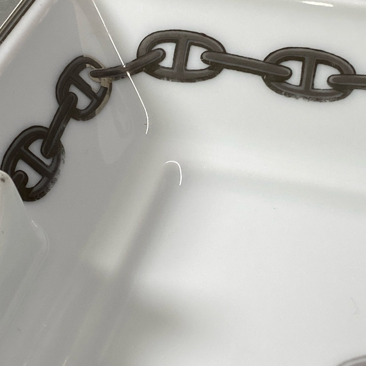 c4 Hermes Paris エルメス シェーヌダンクル アッシュトレイ Cigar Ashtray Chaine d’Ancre 灰皿 陶器t18r