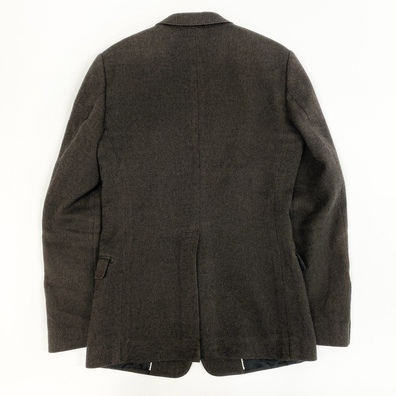 46j3 《美品》 DOLCE&GABBANA ドルチェアンドガッバーナ イタリア製 MARTINI テーラードジャケット ビジネス◎ G2DL7T 44 ブラウン コットン ウール メンズo07t