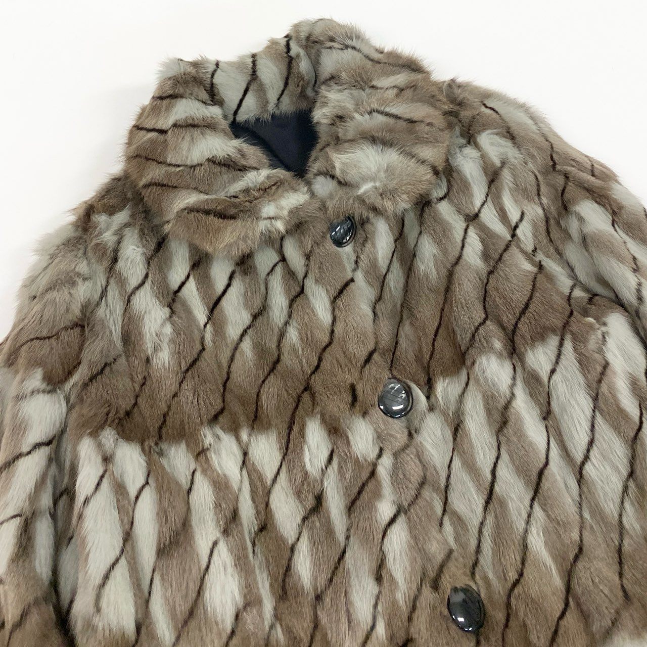 7b22《未使用品》 ロリスファー リバーシブル ロングコート サイズF 本毛皮 シルク ロシアンリス Fur Coat タグ付t18r