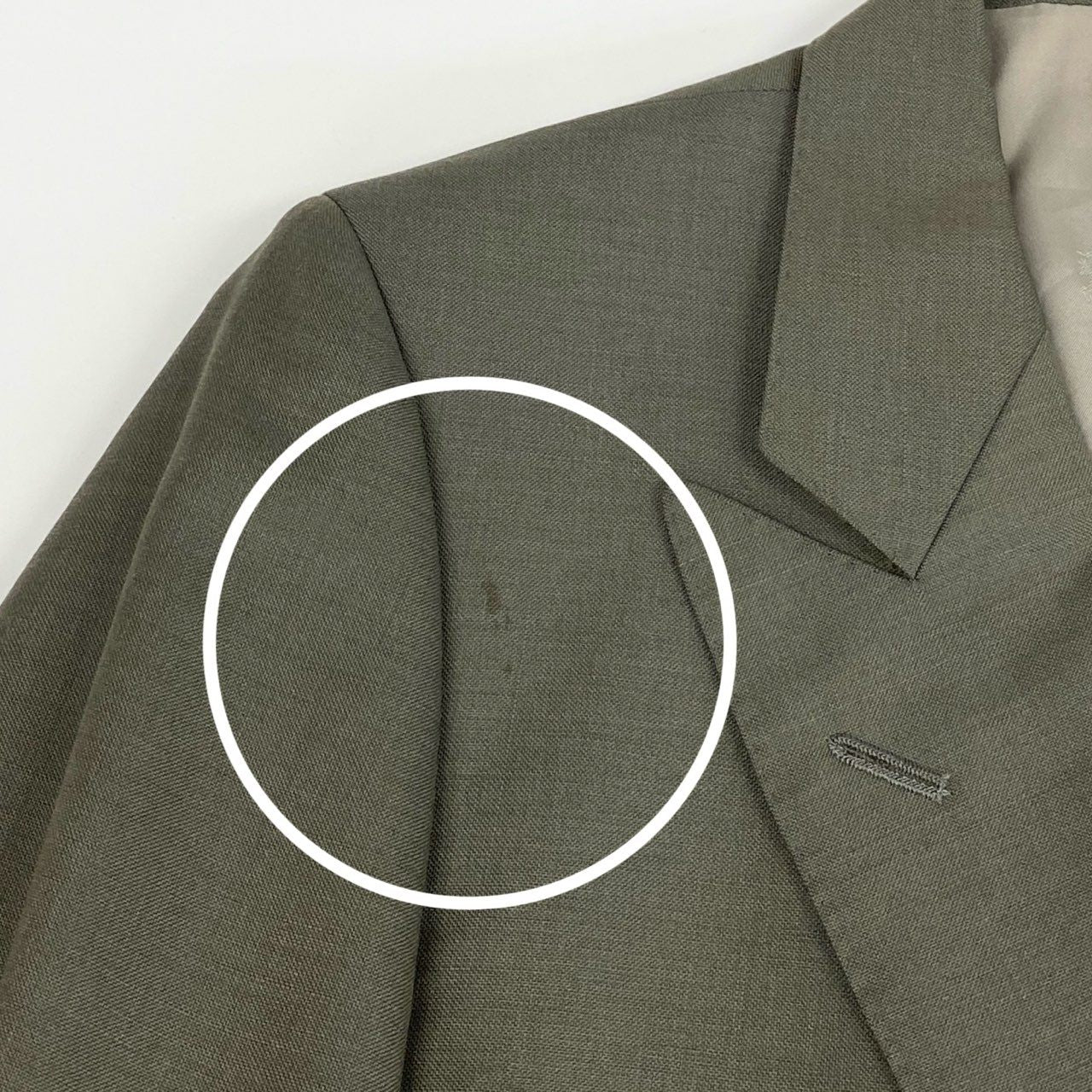 48L23 Burberry's バーバリーズ スーツセットアップ テーラードジャケット ダブルプレスト スラックス 165AB4サイズ カーキ ウール100％ メンズo07t