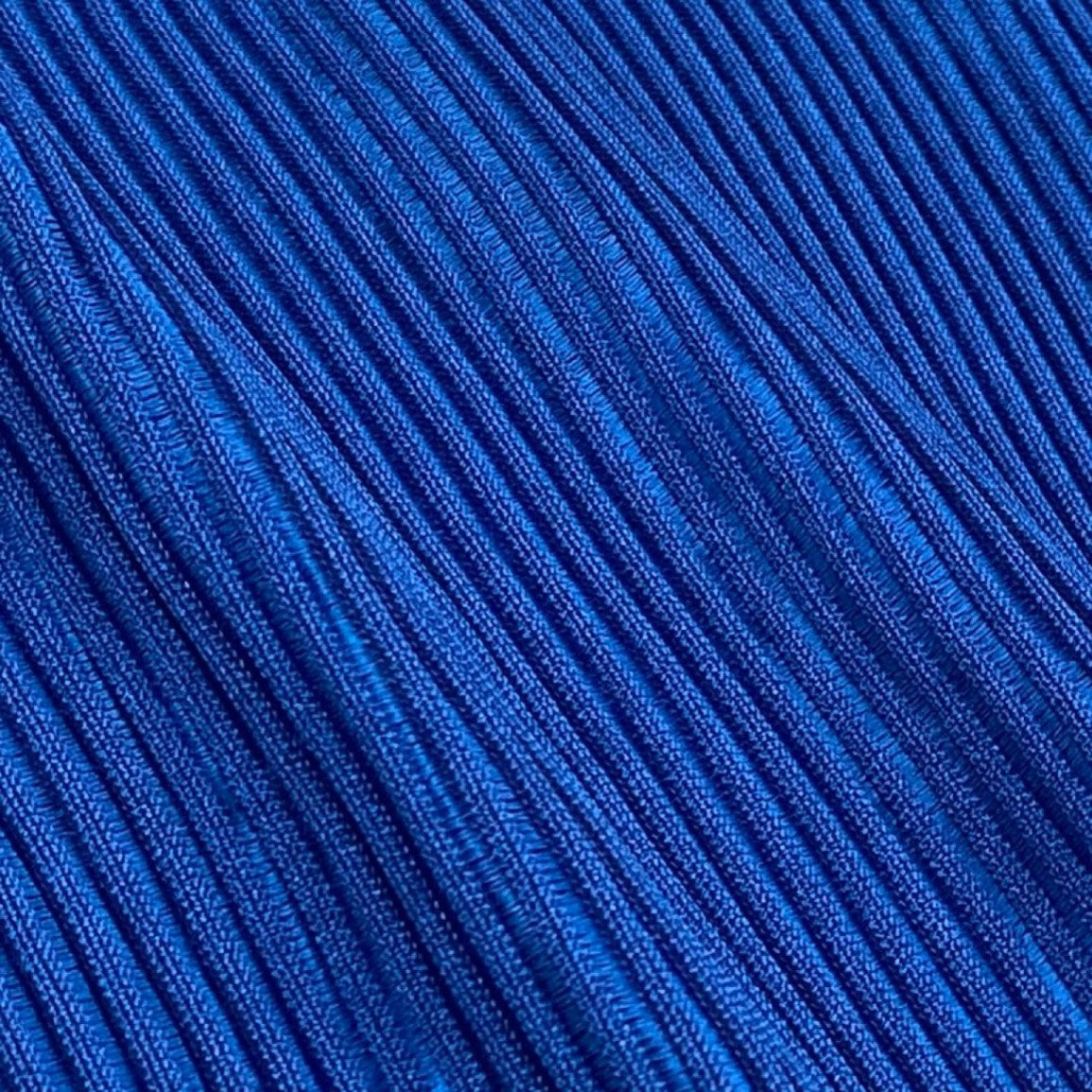 Ad7 PLEATS PLEASE プリーツプリーズ 半袖カットソー トップス サイズ3 ブルー レディースta1
