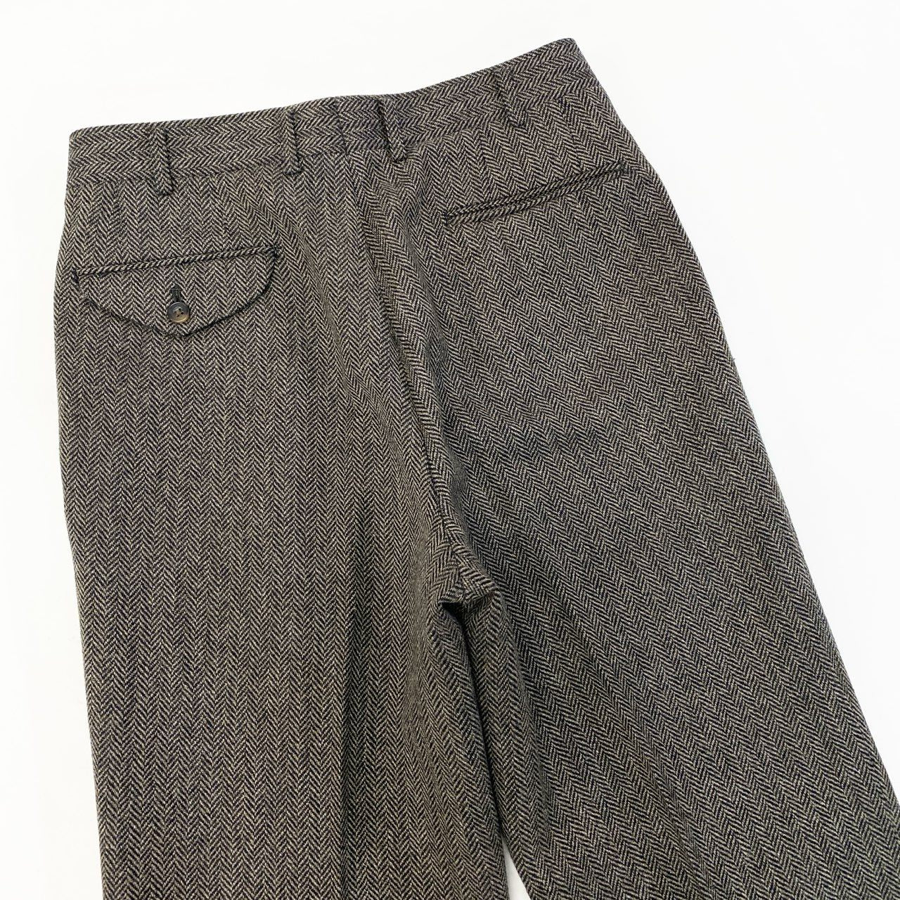 62a28 Burberrys バーバリーズ スリーピース スーツセットアップ テーラードジャケト スラックス ヘリンボーン 92-80-170 A5 ブラウン系 メンズ 男性用o07t