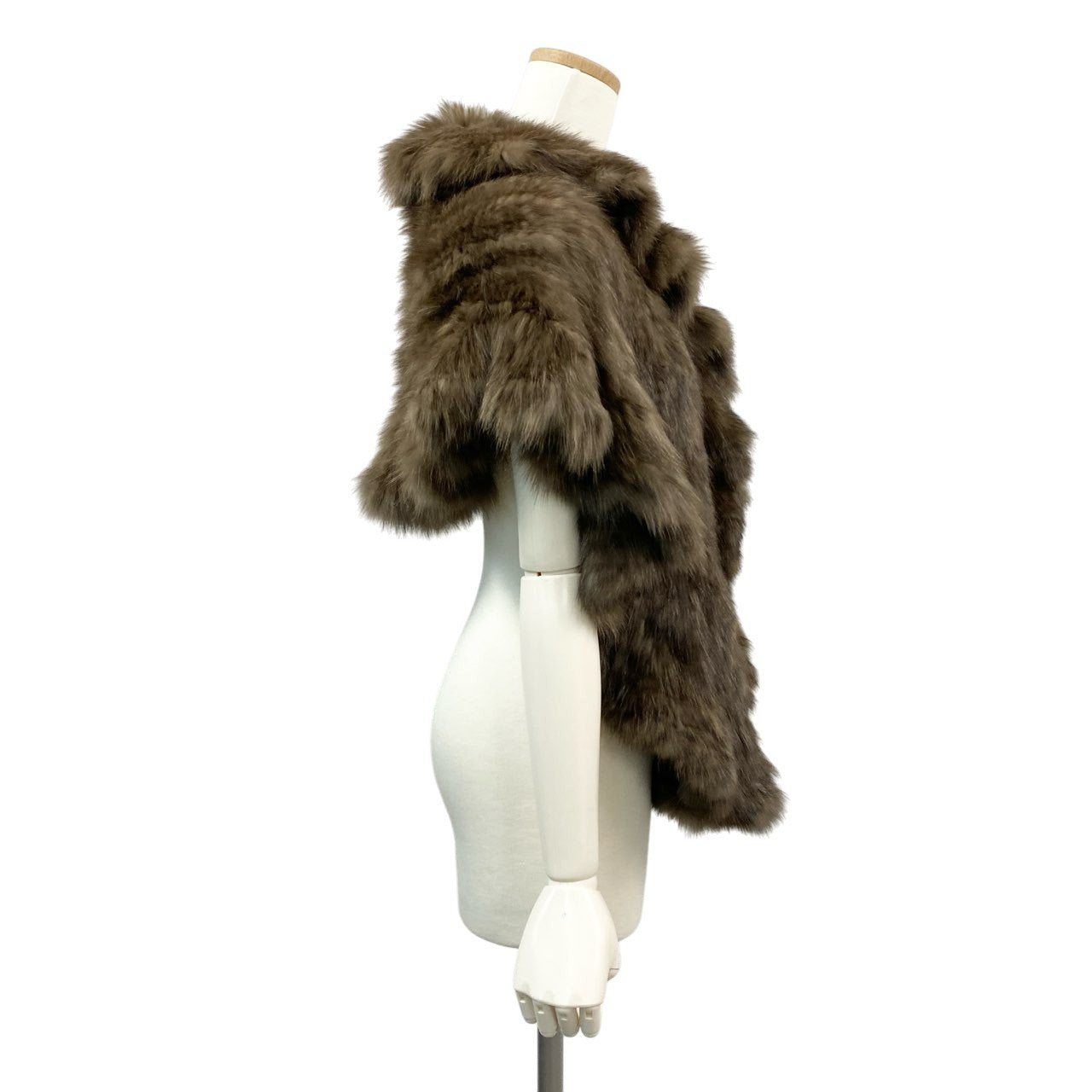 82a15 セーブルファー 大判ティペット ブラウン 最高級本毛皮 Sable Fur Tippet マフラー ショールt18r