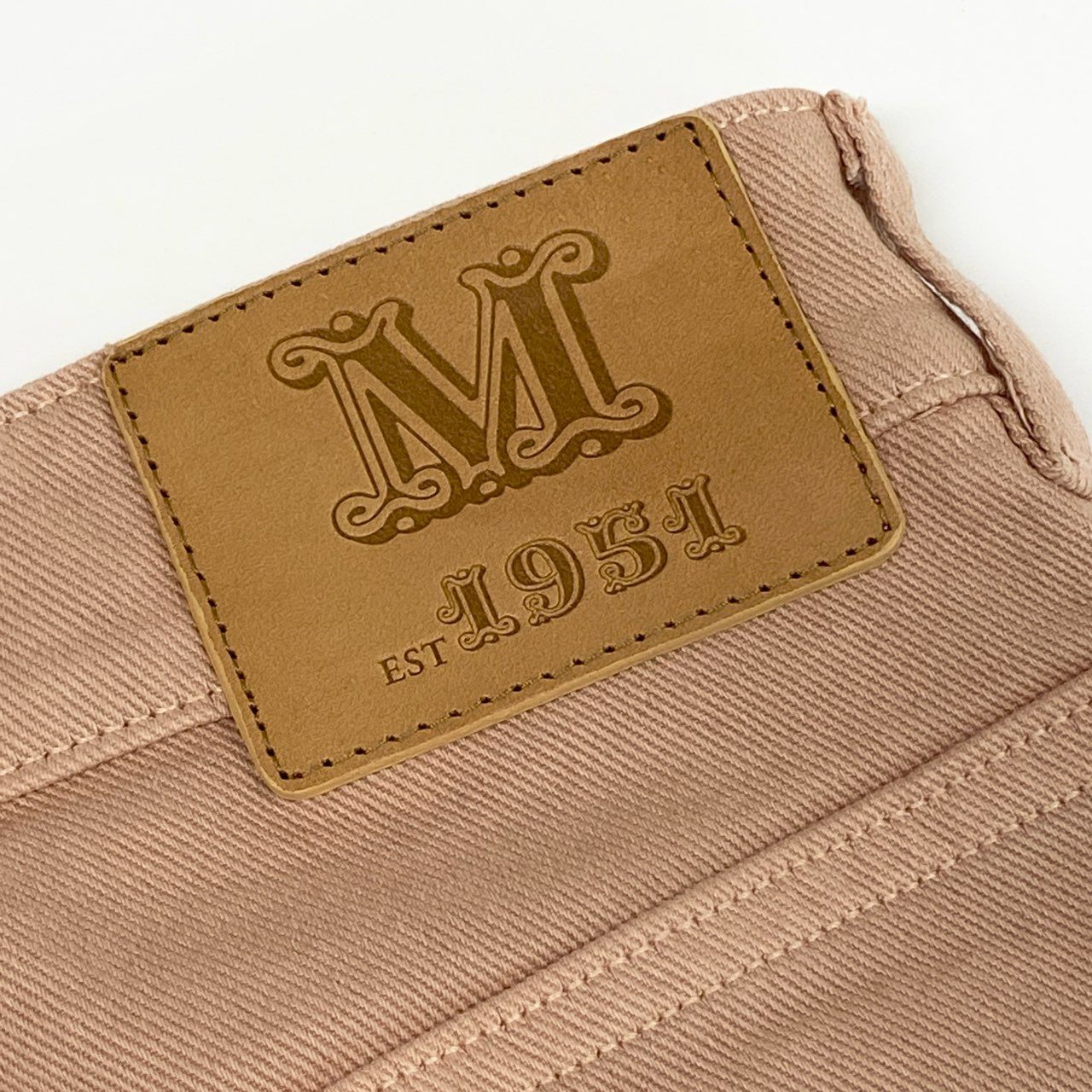 76a14 《未使用》定価￥77,000 Max Mara マックスマーラ ストレッチブル クロップドジーンズ 23113601396 34 ピンク デニムパンツ タグ付き