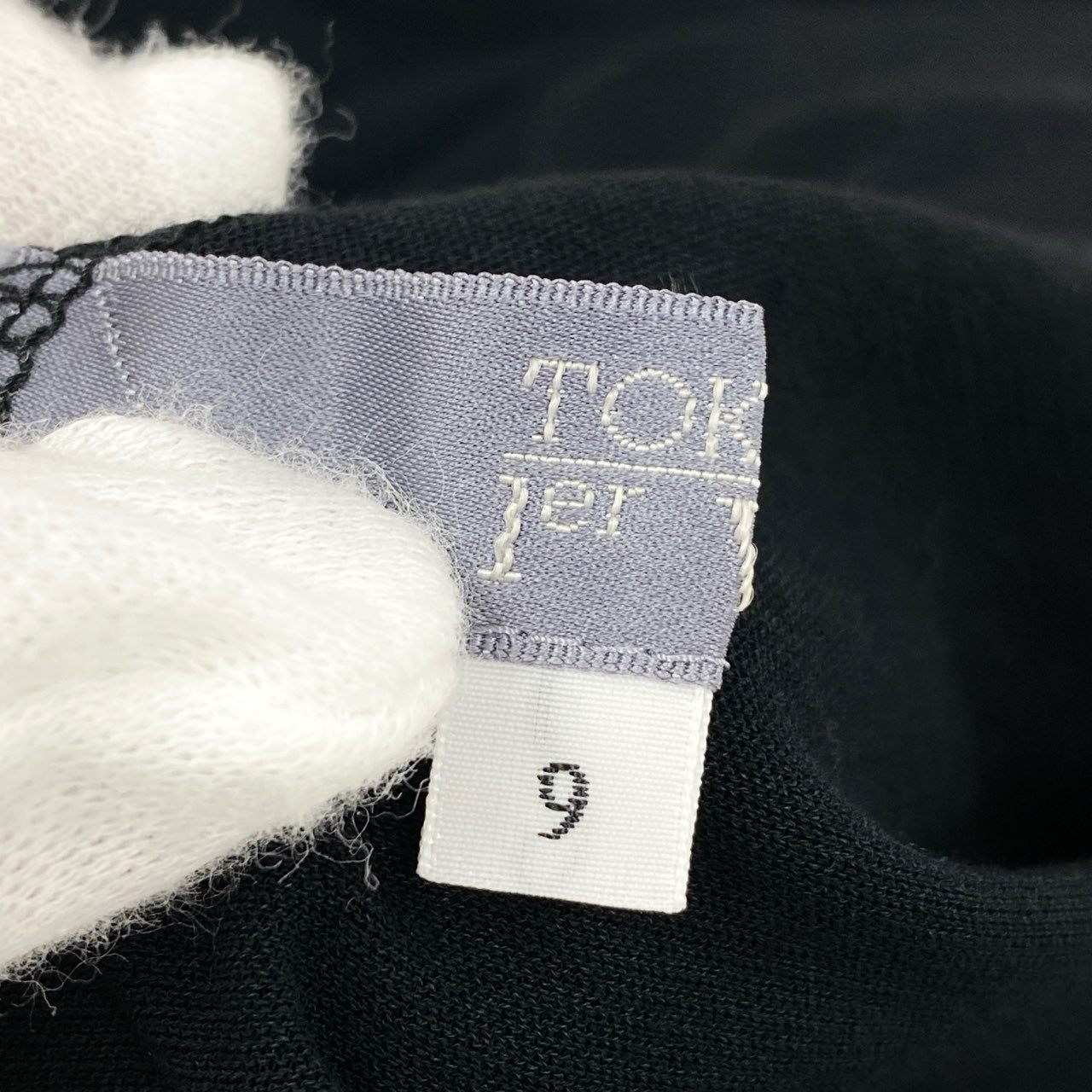57h4【美品】TOKUKO 1er VOL トクコプルミエヴォル プリントワンピース サイズ9 ブラック ピンク  レディース トップスk02i