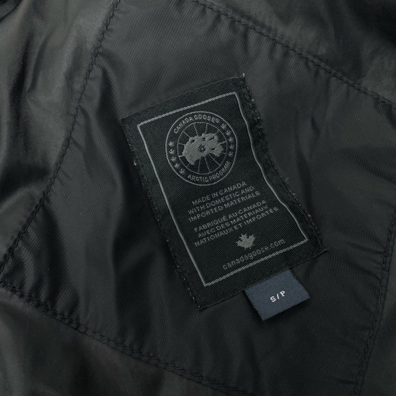 34a16 CANADA GOOSE カナダグース Altona Parka アルトナパーカ ダウンコート ダウンジャケット 3207LB Sサイズ ブラック ナイロン 牛革 レディースo07t