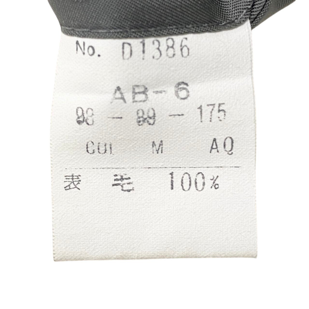 68g4 Christian Dior MONSIEUR クリスチャンディオール セットアップ シングルスーツ ストライプ柄 サイズAB6 グレー ウール100％ メンズ 紳士服o07t