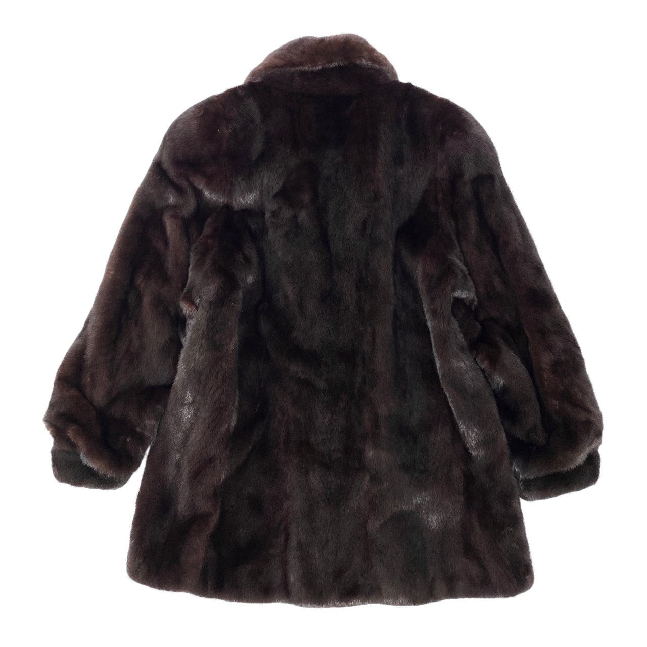 42L9 BLACKGLAMA ブラックグラマ ダークミンク ロングコート サイズF ダークブラウン 最高級本毛皮 ETERNA FURS MINKt18r