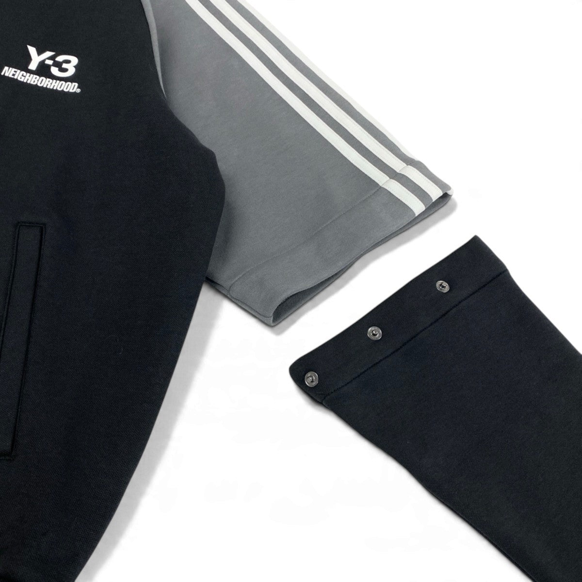 Mj15 【未使用】 Y-3 ×NEIGHBORHOOD ワイスリー ネイバーフッド ヨウジヤマモト NBHD TRACK TOP トラックジャケット ジップアップジャケット JW6993 サイズM ブラック メンズu02t