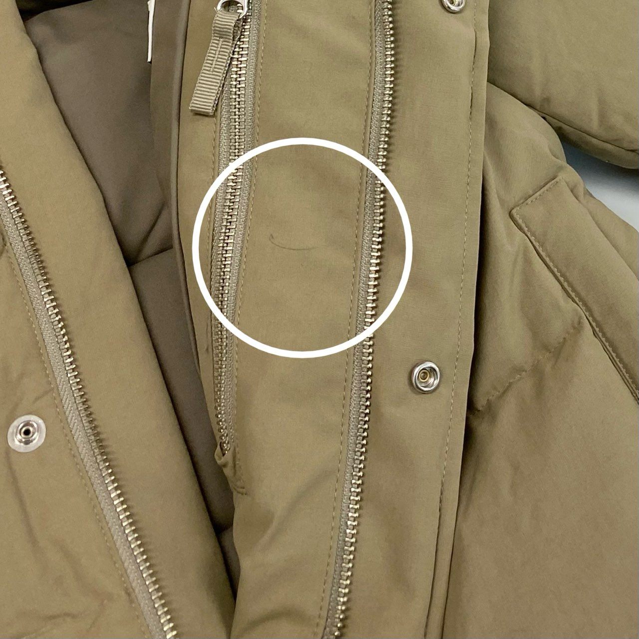 24L22 WACKO MARIA ワコマリア ナイロンダウンジャケット フーディー アウター 日本製 Sサイズ ベージュ メンズ 男性用o07t