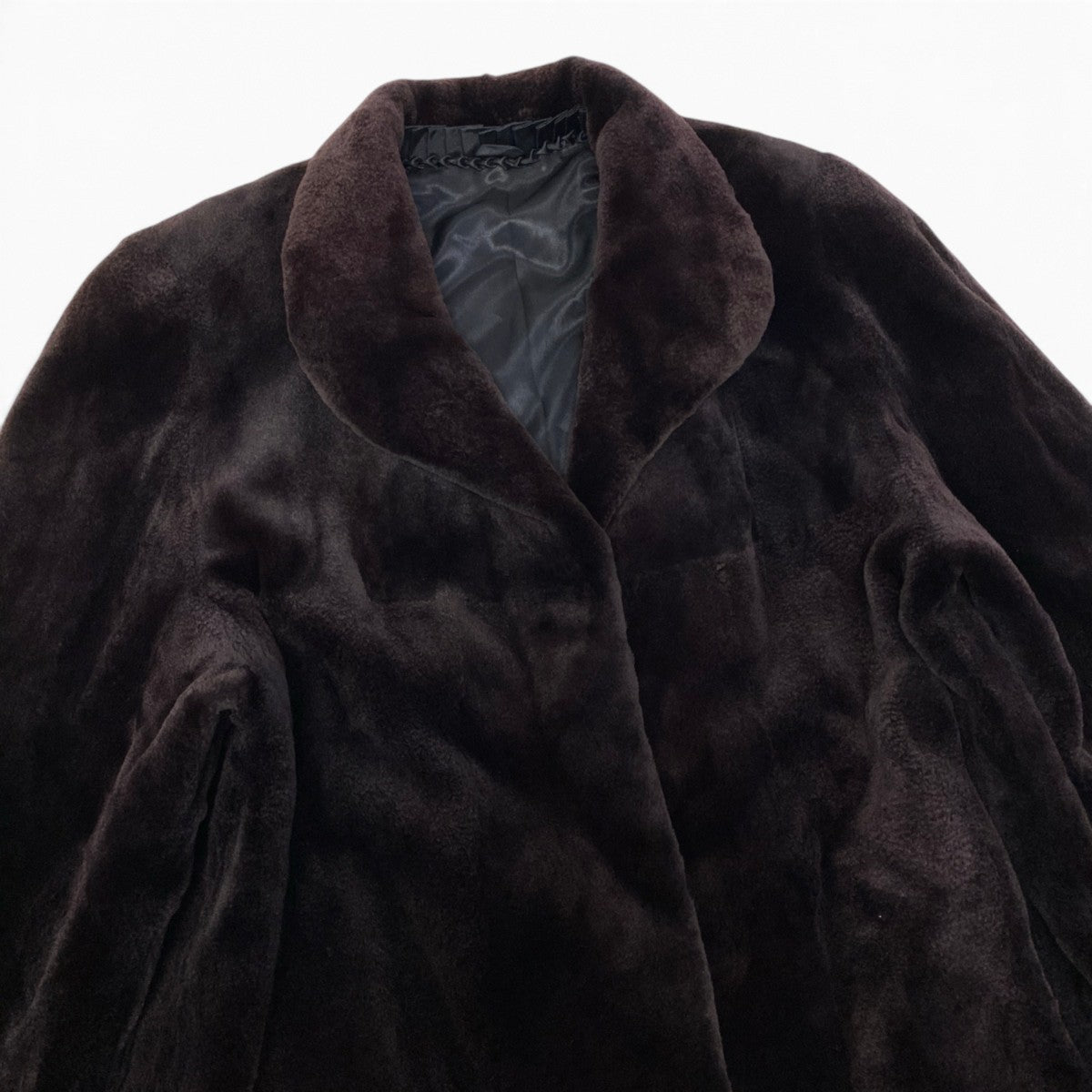 44i24 AMERICAN LEGEND シェアードミンク ロングコート サイズF ダークブラウン 最高級本毛皮 Shared Mink Fur Long Coat リアルファーt18r