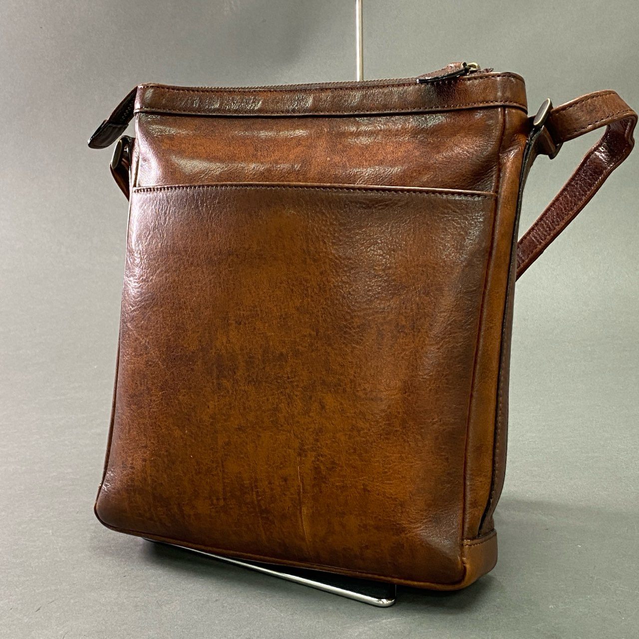 Cb10 Lugard ラガード LUGGAGE AOKI 青木鞄 レザーショルダーバッグ ブラウン Leather 本革 日本製 Vintage ヴィンテージ風
