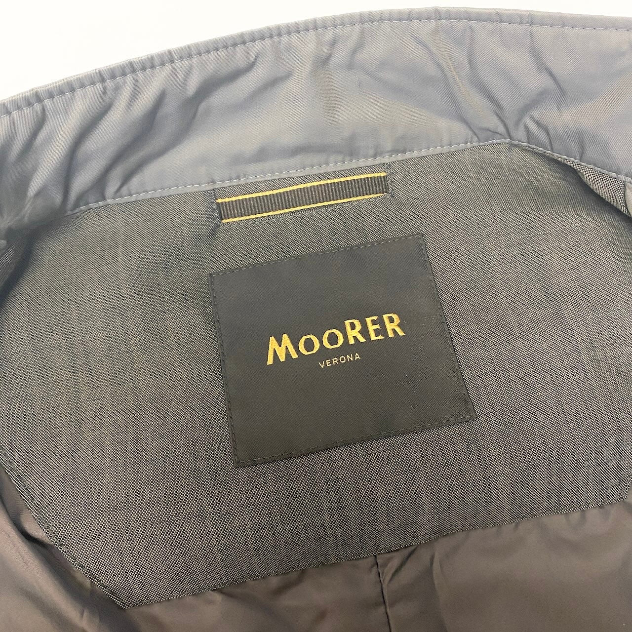 39e11 MooRER ムーレー VANGI KN AQUAシリーズ 撥水加工 ブルゾン ジップアップジャケット サイズ50 チャコールグレー メンズ 紳士服k02i