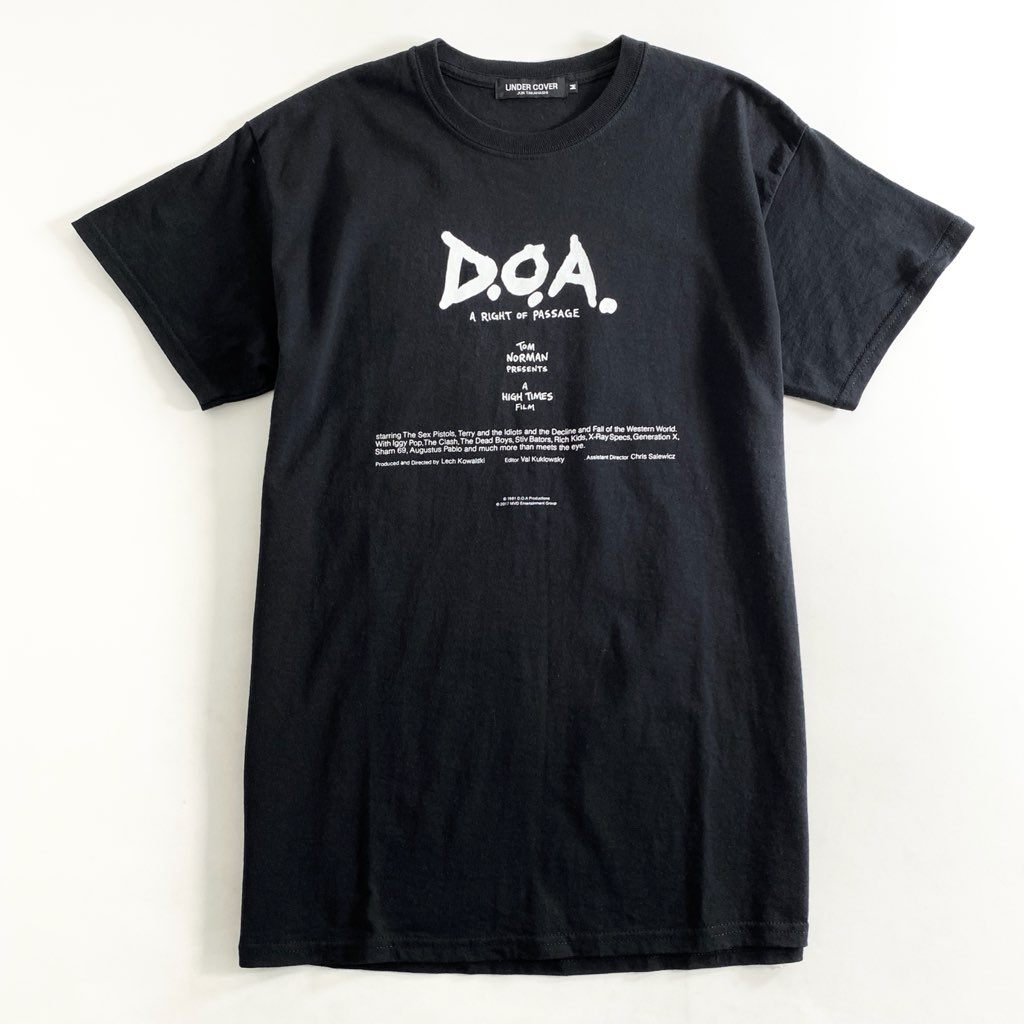 21g9 UNDER COVER アンダーカバー D.O.A. ジョニーロットン ピストルズ フォトTシャツ サイズM ブラック メンズ