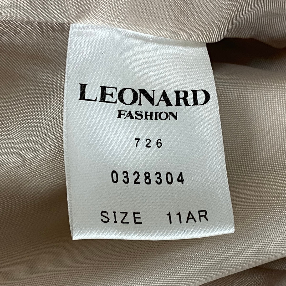22i15 LEONARD レオナール ウールコート ロングコート カシミヤ混 花柄 ベルテッドコート 0328304 11AR ベージュ マルチカラー レディース 女性用u02t