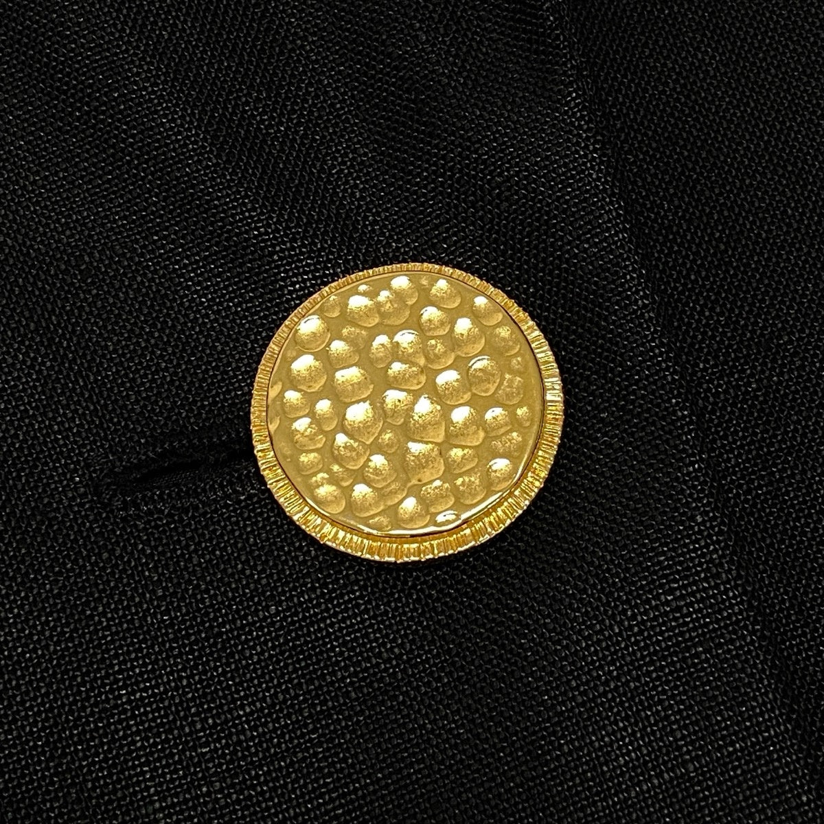 Ci13 CHANEL BOUTIQUE シャネル テーラードジャケット 金ボタン 裏地ココマーク ブラック レディースta2